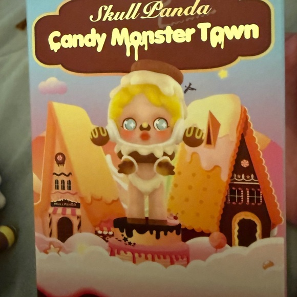 POP MART Other - Discontinued Candy Monster Town Toy Skullpanda Cover girl